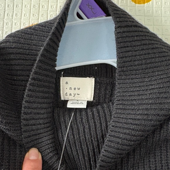 a new day Black & White Striped Turtleneck Sweater - Picture 5 of 5